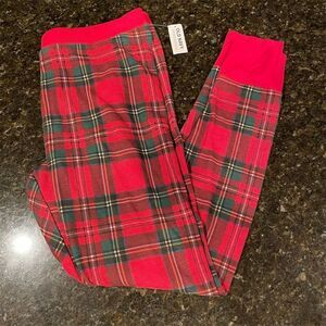 Old Navy Men's XL Tartan Plaid Pajama Leggings Elastic Waistband - Standard Size